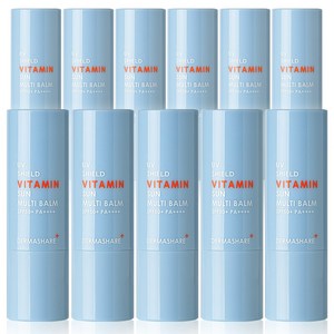 더마쉐어 UV 쉴드 비타민 미백 주름케어 자외선차단 선 멀티밤 SPF50+ PA++++ 선물박스 포장, 11개, 11g