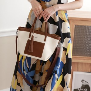 JPLUS 미니 에코백 캔버스 작은 숄더백 가방