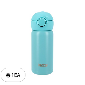 누비 스텐 원터치 물병2 300ml, 베리블루, 1개