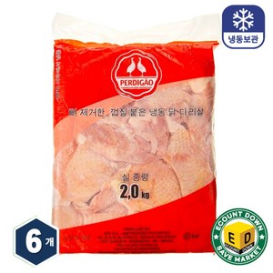 페르디가오 브라질산 냉동 닭다리살, 2kg, 6개