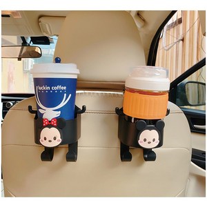미키미니 차량용 뒷좌석 컵홀더 후크 걸이 커플세트 1+1, 큐티1+1, 1세트