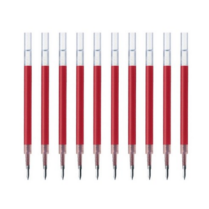 제브라 젤잉크펜 리필심 JF 0.38mm, 레드, 10개입