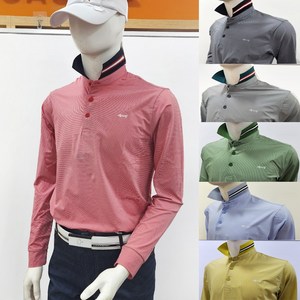 [루이까스텔] 남성 25S/S 봄 여름 스트라이프 냉감 스포티 긴팔티셔츠 7METS303