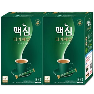 맥심 디카페인 커피믹스, 11.8g, 100개입, 2개