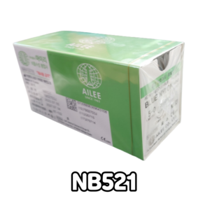 아이리 NB521 13mm 50cm 24개 블루 나일론 비흡수성 봉합사, 1개