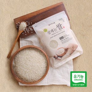 밥이 찰지고 맛있는 셀레늄 쌀 친환경쌀(백미), 3개, 800g