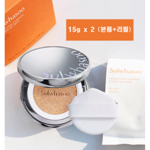 설화수 퍼펙팅 쿠션 15g x 2 (본품+리필) SPF50+/PA+++ 21호, 1세트