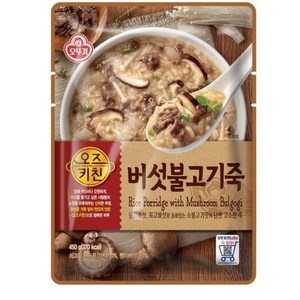 오뚜기 오즈키친 버섯불고기죽 450g 12개