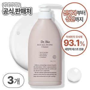 닥터바이오 에코 올인원 바디워시, 500g, 3개
