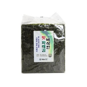 주식회사 해농 해농 바삭한 맛 파래김180g(100매) / 간장 찍어 먹는 무조미김, 180g (100매), 1개