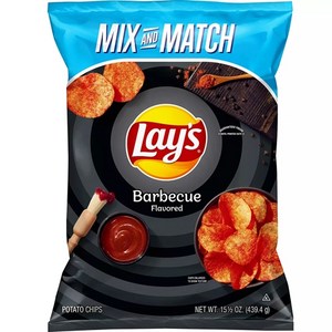 [미국직배송]레이즈 바베큐맛 감자칩 초대용량 Lay's Potato Chips Barbecue Flavor, 439.4g, 1개