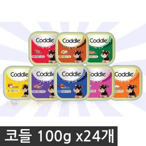 코들 캔 100g*24개/택1/습식/간식/사료/애견/애완견, 6)코들 닭고기*100g*24개, 100g, 24개