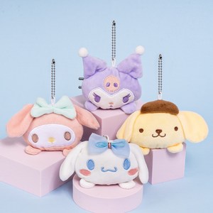 {3+1] 시나모롤 쿠로미 마이멜로디 폼폼푸린 봉제인형 키링