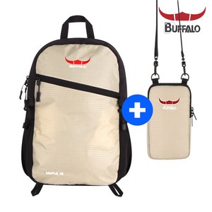 버팔로 메이플배낭 파우치세트 등산 가방 등산용품, 네이비, 레드