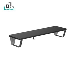 [엘디엘 마운트] 선반형 모니터 받침대 데스크테리어 APL-ST800 [블랙], 블랙, 1개