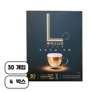 루카스나인 시그니처 슬로프레소 라떼 커피믹스, 14.9g, 30개입, 4개