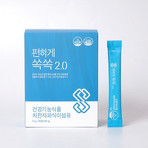 [과립형]편하게쏙쏙 오리지널 발효 차전자피 식이섬유 변비 숙변 6gx30포, 180g, 1박스