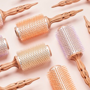 HAUM 하움 대왕롤빗 9호 초대형 굵은 웨이브 볼륨 브러쉬 (셀프 볼륨 드라이 전용), 1개, 핑크