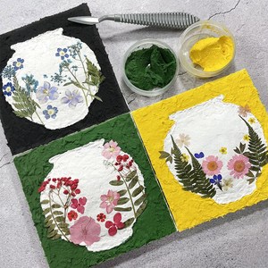 [하비코] 스컬프쳐 페인팅 압화 달항아리 그림 DIY 돈들어오는 풍수 다복, 퍼플, GH-12, 1개