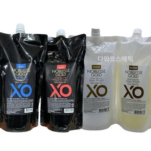 XO 노블레스 골드 멀티 볼륨 매직약 스트레이트 매직약 1000ml 1제 + 2제, 건강모+액상, 1개, 1L