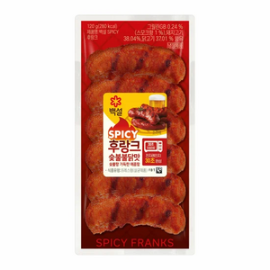 백설 숯불불닭맛후랑크 120g, 18개