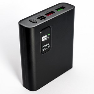 66W 고속충전 휴대용 미니 보조배터리 대용량 20000mAh, 블랙