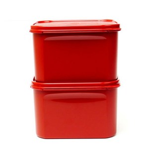 타파웨어 Tupperware 대용량 김치통 직사각 2.6L, 2개