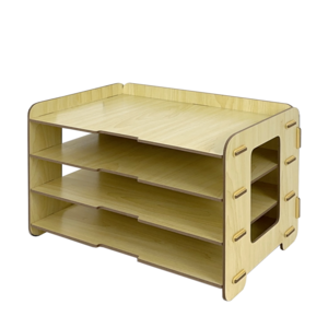 올지 우드 A3 서류보관함 문서 정리함 지류 도면 트레이 시험지 8절 대형, 베이지