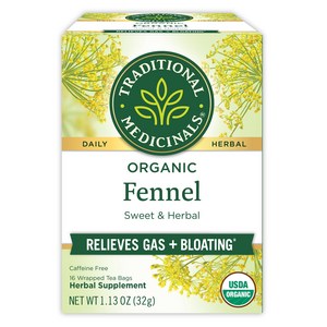 Taditional Medicinals Oganic Hebal Tea Fennel - 16 Tea Taditional Medicinals 유기농 허브차 회향 - 1%차 봉, 136.08g