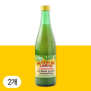 유로푸드 유기농 레몬주스, 500ml, 2개