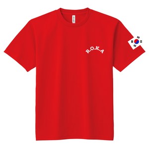 ROKA 대한민국 코리아 아미 로고 남성 쿨론 기능성 반팔 티셔츠 빅사이즈