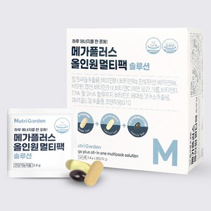 메가플러스 올인원 멀티팩 18종 복합 영양제 30포 x2, 72g, 2개