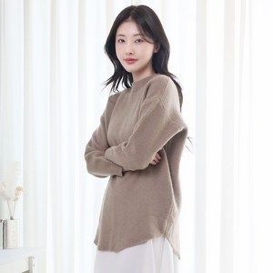 이브노르 여성 루즈핏 브이넥 니트 오버핏 빅사이즈니트 예쁜 롱니트티 가을 봄