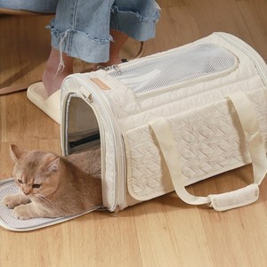 독스랩 밀키백 강아지 고양이 이동가방 백팩 슬링백, 밀크