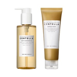 스킨천사 마다가스카르 센텔라 클렌징 세트 – 라이트 클렌징 오일 + 센텔라 앰플 폼, 1개, 125ml