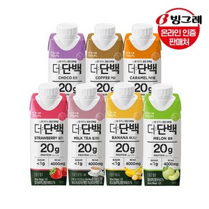 빙그레 더단백 드링크 7종 250ml 18팩, 18개