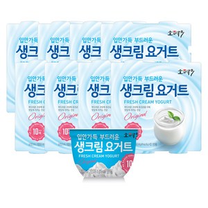 동원 F&B 소와나무 생크림 요거트 85g, 32개