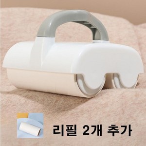 나야리빙 더블 휠 헤어 먼지제거 돌돌이 테이프 클리너 본품+리필2개, 1개