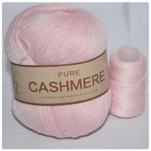 캐시미어 몽골 따뜻하고 부드러운 손 뜨개질 캐시미어 5개, 1개, 602 light pink