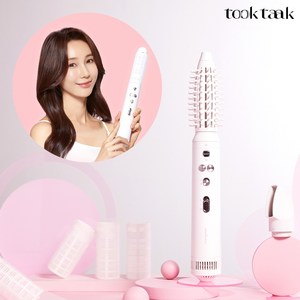 퀸스IN태양 뚝딱 오토 롤링 에어 스타일러 열구르프 에어브러쉬 볼륨컬링 뽕고데기, 없음