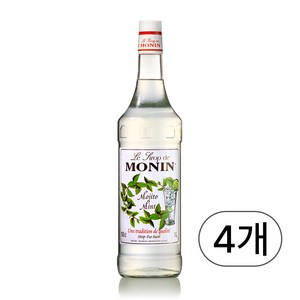 모닌 모히토민트시럽 1000ml, 4개, 1L