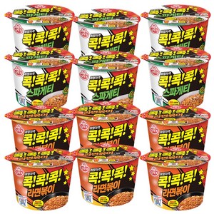 오뚜기 스파게티 큰컵 120g x 6p + 라면볶이 큰컵 120g x 6p, 12개