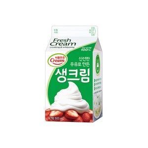 서울우유 생크림500ML 유통기한 5일이상제품, 500ml, 4개