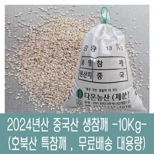 [다온농산] 수입 중국산 생참깨 -10Kg- 호북산 특참깨, 10kg, 1개