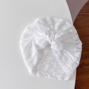 백백이나라 아기 레이스 리본 터번