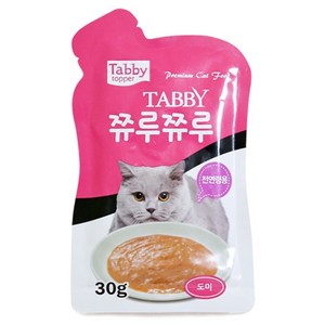 테비토퍼 쮸루쮸루 30g 고양이간식, 도미, 1개