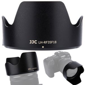 [JJC] 캐논 RF 35 1.8 매크로 MACRO IS STM 렌즈 카메라 후드 꽃무늬형 LH-RF3518, LH-RF35F18, 1개