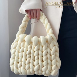 자이언트얀 가방 벨벳 뜨개실 1kg 뜨개질 핑거니팅 망고 루피 엔젤가드, 02. 벨벳 고급얀, 블랙, 1개