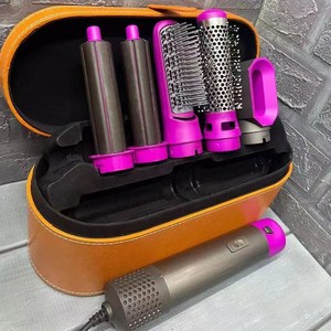 헤어 드라이기 가죽 케이스 보관함 드라이어 수납함 여행용 파우치 가방, 브라운, 1개