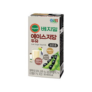 베지밀 에이스 저당 두유 190ml, 48개